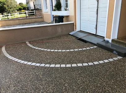 pose de beton empreinte à Saint-Maur près de Châteauroux dans l'Indre 36